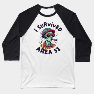 I survived Area 51 Baseball T-Shirt